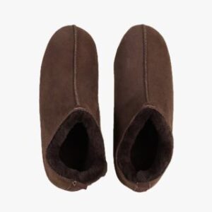 Woolen tossut tummanruskea