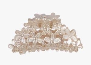 Flower hiusklipsi beige