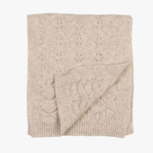 Leona knitted scarf hiekka