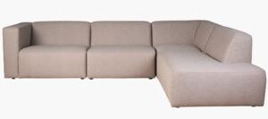 Juno sohva avokulmalla oikea, 4 osaa beige