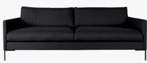 Sofia sofa setetrekk pakke irtopäällinen 3-istuttava musta