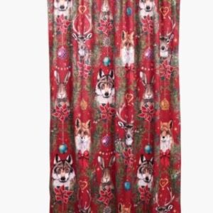 NW Friends verho moniväri/punainen