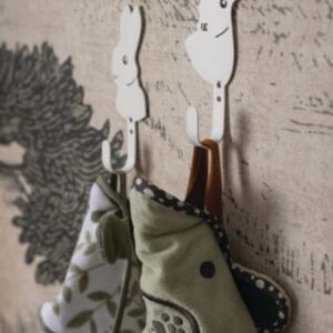 Deer koukku  valkoinen