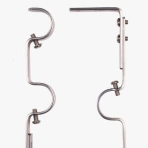 Duo seinäkiinnikkeet teräs