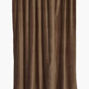 Andrea velour verho tummanruskea