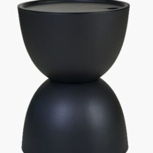 Vistu puutarhapöytä musta