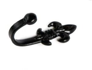 Lilje pieni seinäkoukku musta