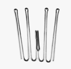 Riva 10stk verhokoukku matala hopea