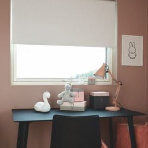 Tuva pimentävä rullaverho, nyöritön valkoinen